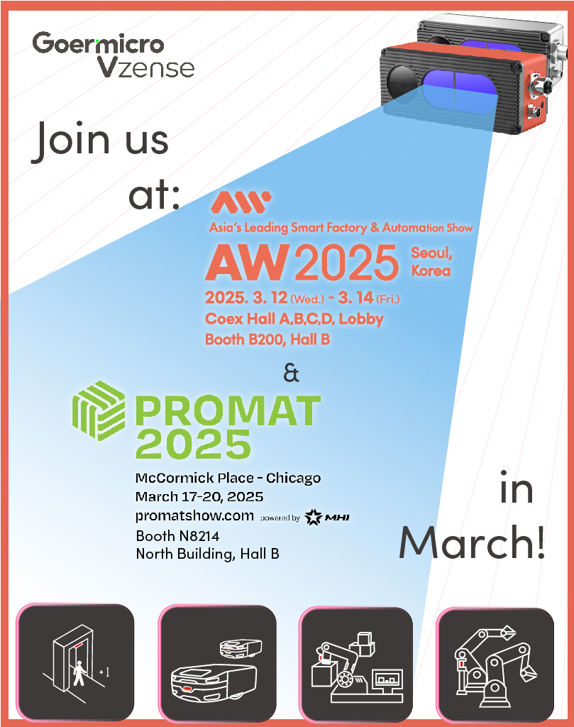 Vzense will attend AW2025 and Promat2025