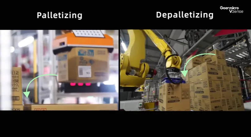“palletizing & depalletizing” actually consists of two distinct tasks
